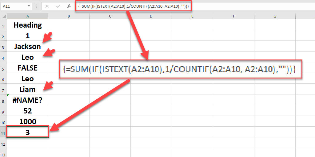 How To Count Unique And Distinct Values In Excel BSuite365