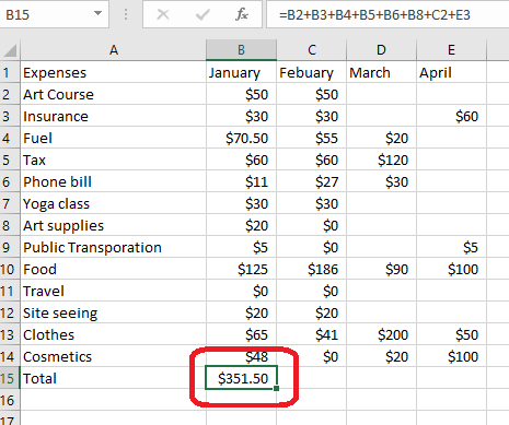 How To Add Numbers, Cells, And Columns In Excel - BSUITE365