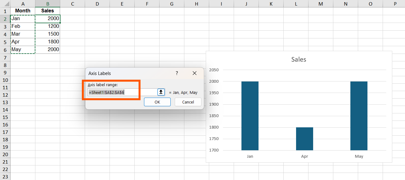 How to Make Label Text Different from Worksheet Labels