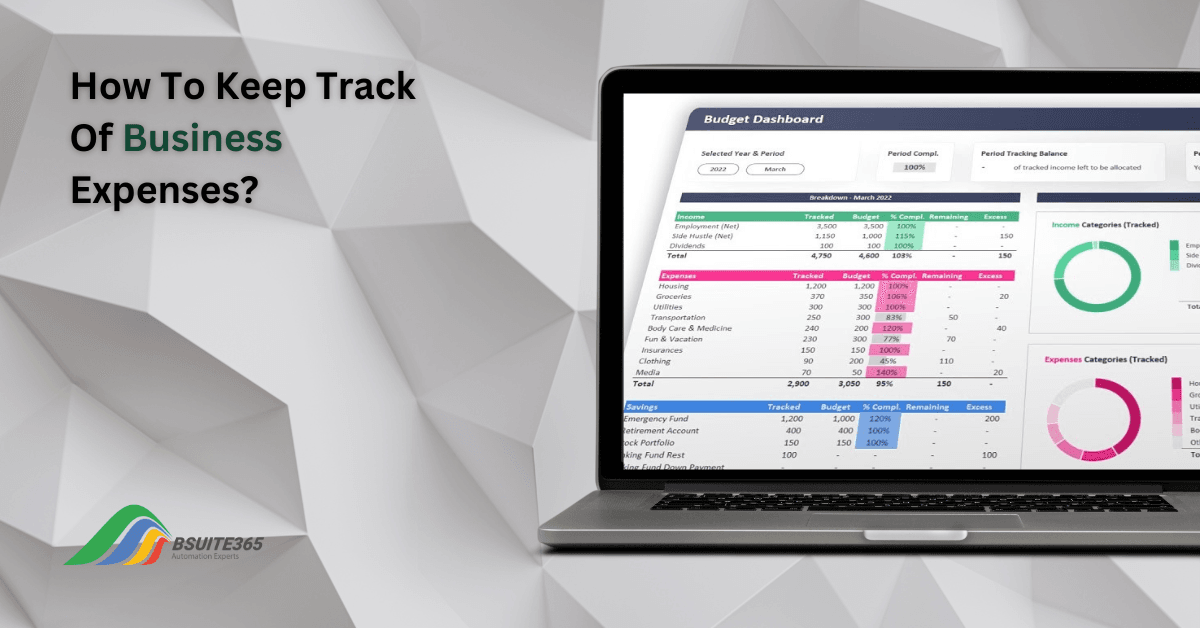 how to keep track of business expences