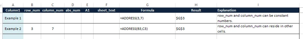 excel-address-function-basic-usage-only-required-arguments
