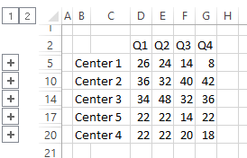 consolidate data in excel from multiple rows result