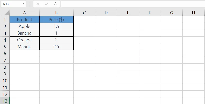 VLOOKUP function in Excel