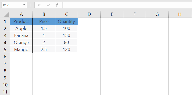 INDEX Advanced Excel Functions