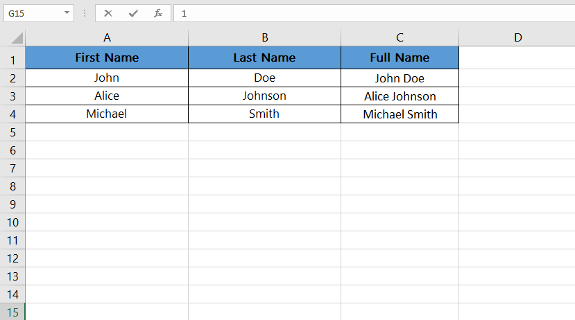 Excel Function Examples