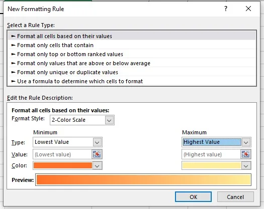 Conditional Formatting in Excel