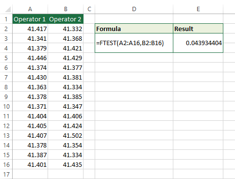 f-test-in-excel-ftest-function