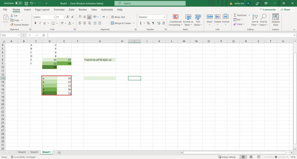 how to calculate the coefficient in excel