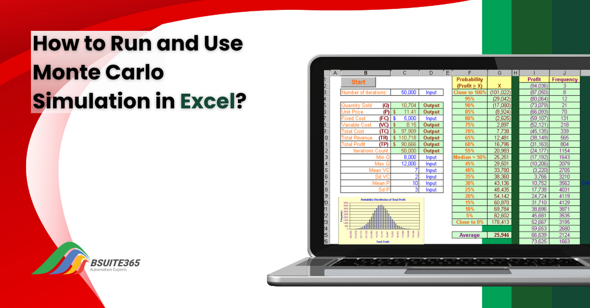 how to run and use monte carlo simulation in excel