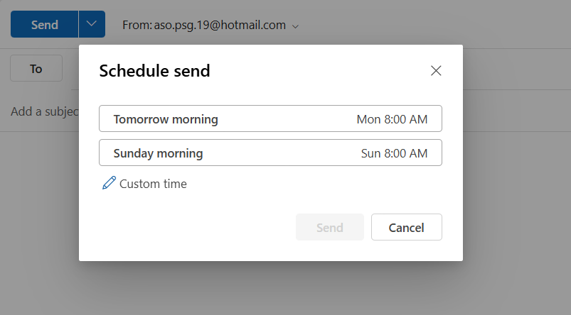 8 Outlook scheduling feature