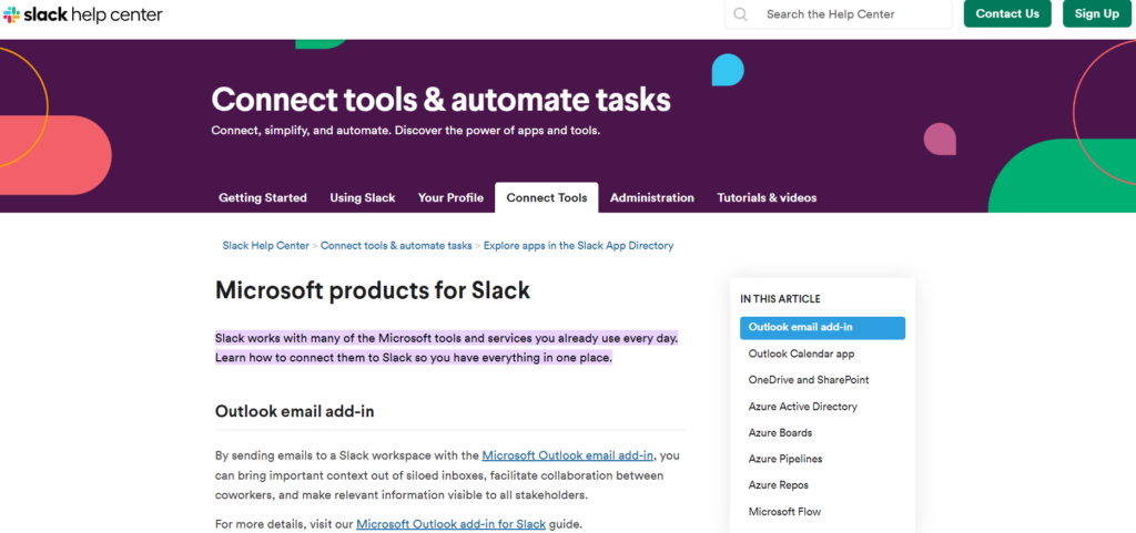 integrating slack with MS project