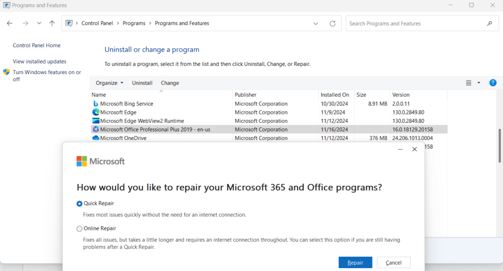 microsoft word icon missing