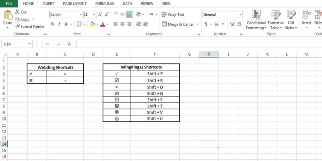 How to Add a Check Mark or Tick Mark Symbol in Excel 