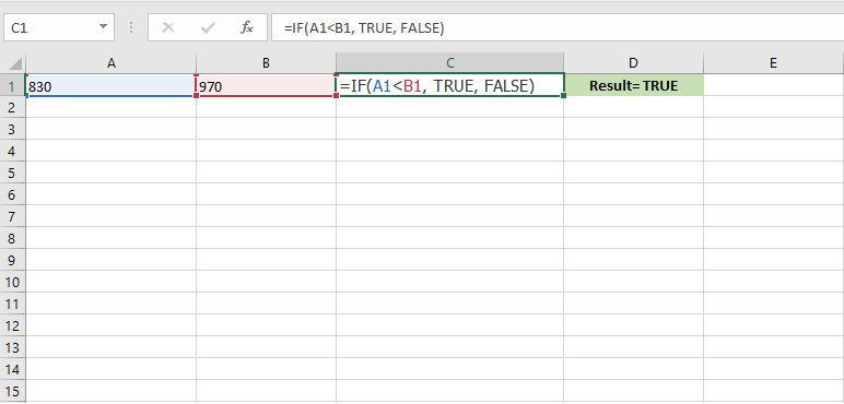 How to use the if function in excel