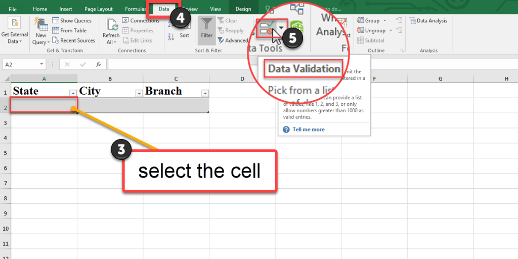 How to make a drop-down list in Excel (part 1)?