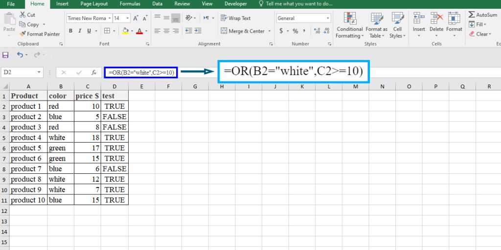 Excel OR Function | Most useful Excel functions - BSUITE365