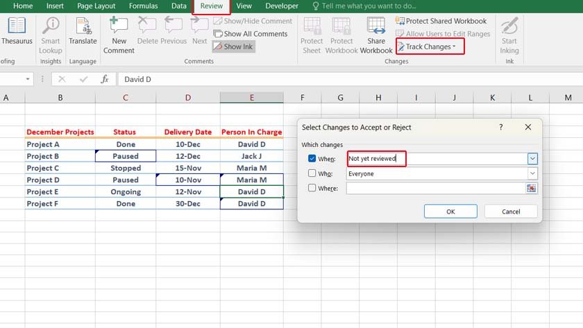 How To Use Track Changes In Excel? (step by step) - bSuperior System Ltd.