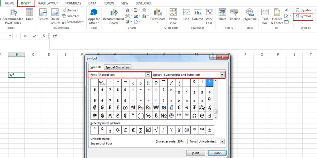 How to Do Superscript and Subscript in Excel - BSUITE365