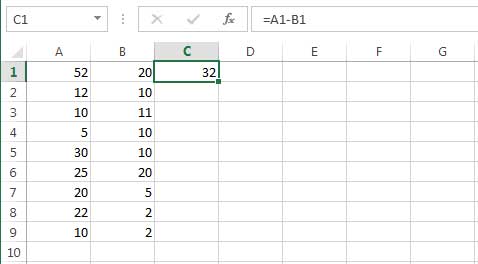 How To Subtract In Excel - BSuite365